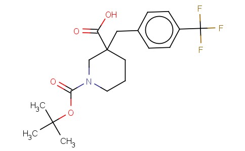 1-[(TERT-BUTYL)OXYCARBONYL]-3-[4-(TRIFLUOROMETHYL)BENZYL]PIPERIDINE-3-CARBOXYLIC ACID